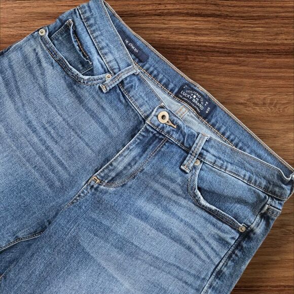 Lucky Brand The Bermuda Blue Denim Long Shorts - Picture 2 of 7